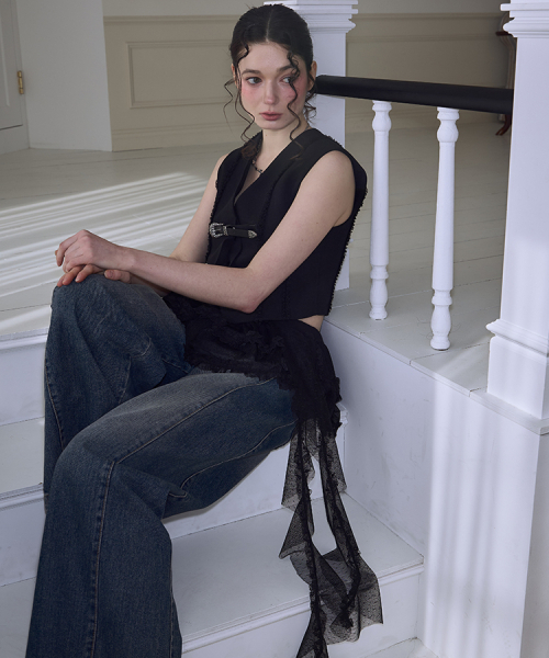 ROSEFRANTZ（ロゼフランツ）の「Lace Layered Mini Skirt [Black]（スカート・レディース・ブラック・FREE）」の3枚目の写真