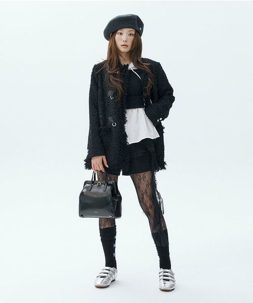 ROSEFRANTZ（ロゼフランツ）の「Lace Layered Mini Skirt [Black]（スカート・レディース・ブラック・FREE）」の7枚目の写真