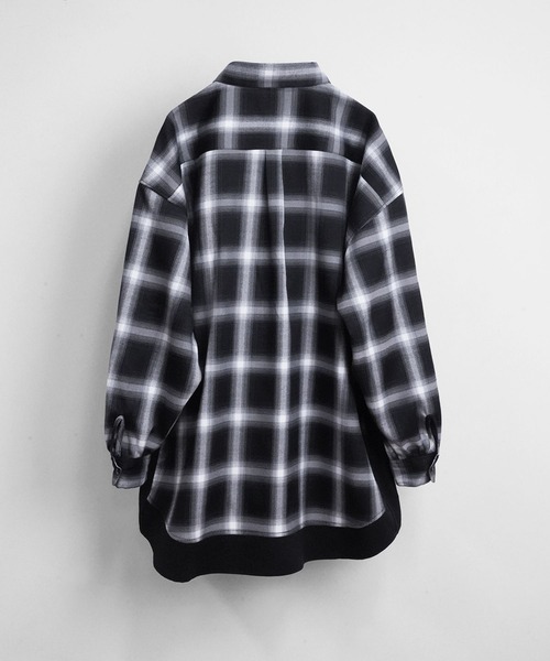 SeeSew（シーソー）の「【UNISEX】SOLID CHECK OVER SHIRTS/ソリッド