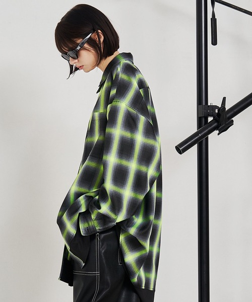 SeeSew（シーソー）の「【UNISEX】SOLID CHECK OVER SHIRTS/ソリッド