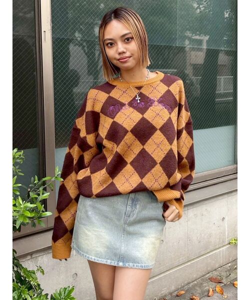 EVRIS（エヴリス）の「レースグラフィックデニムミニスカート（デニムスカート・レディース・ブルー/ブラック・SMALL/MEDIUM）」の22枚目の写真