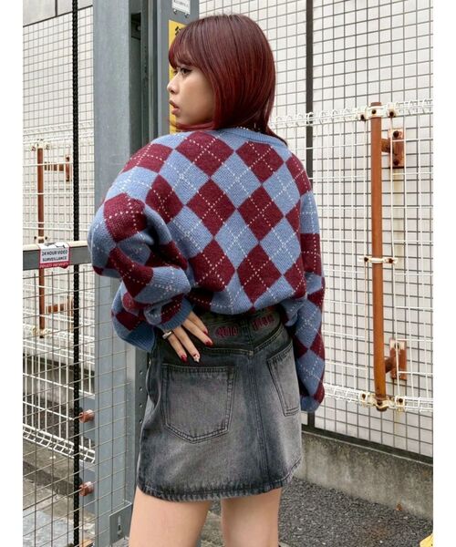 EVRIS（エヴリス）の「レースグラフィックデニムミニスカート（デニムスカート・レディース・ブルー/ブラック・SMALL/MEDIUM）」の16枚目の写真