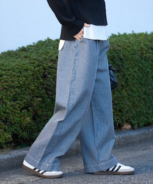 CIAOPANIC TYPY（チャオパニックティピー）の「【5サイズ展開/低身長・高身長対応】デイリーイージーワイドデニム（デニムパンツ・レディース・ネイビー/サックスブルー/ブラック/ブルー/ブルー系その他/インディゴブルー・X-LARGE/X-SMALL/SMALL/MEDIUM/LARGE）」の8枚目の写真