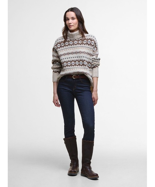 Barbour(バブアー)の「Helen フェアアイル タートルネック ニット(ニット/セーター・レディース・オリーブ/グレー・8/6)」の3枚目の写真