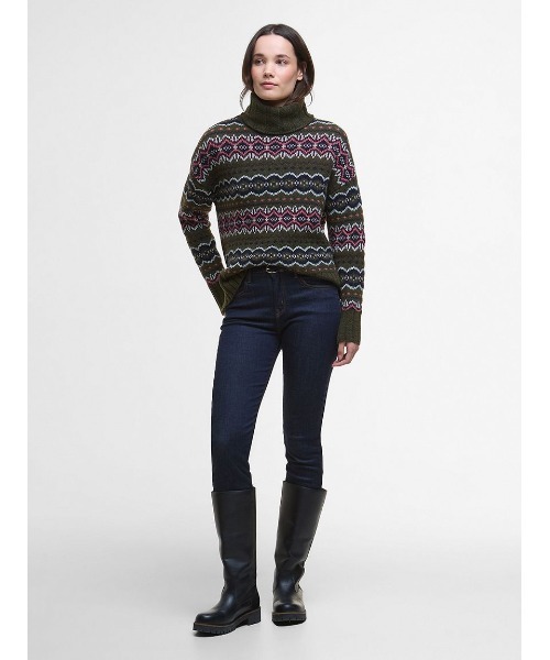 Barbour(バブアー)の「Helen フェアアイル タートルネック ニット(ニット/セーター・レディース・オリーブ/グレー・8/6)」の8枚目の写真
