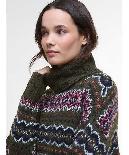 Barbour(バブアー)の「Helen フェアアイル タートルネック ニット(ニット/セーター・レディース・オリーブ/グレー・8/6)」の11枚目の写真