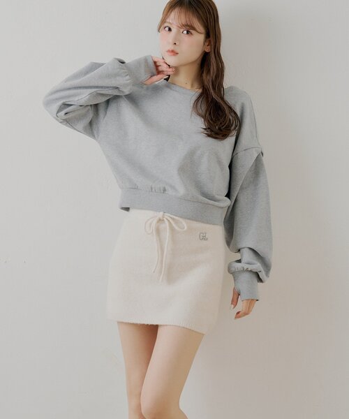 Chico(チコ)の「【セットアップ対応】ニットタイトミニスカート(スカート・レディース・ピンク/アイボリー/グレー・FREE)」の10枚目の写真