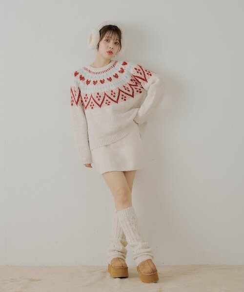 Chico（チコ）の「【セットアップ対応】ニットタイトミニスカート