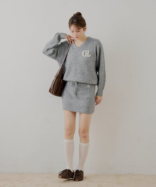 Chico(チコ)の「【セットアップ対応】ニットタイトミニスカート(スカート・レディース・ピンク/アイボリー/グレー・FREE)」の19枚目の写真