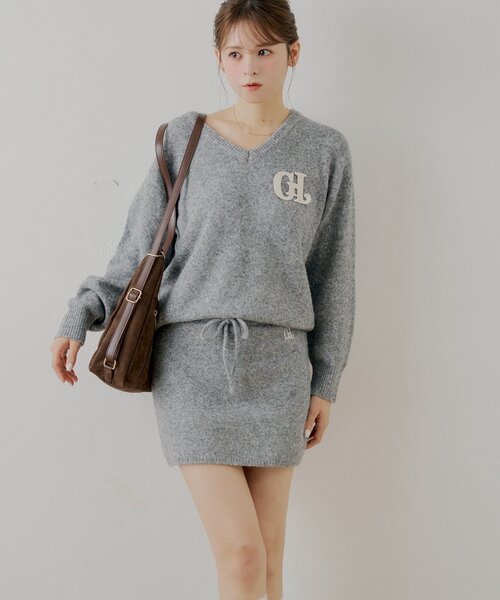 Chico(チコ)の「【セットアップ対応】ニットタイトミニスカート(スカート・レディース・ピンク/アイボリー/グレー・FREE)」の21枚目の写真