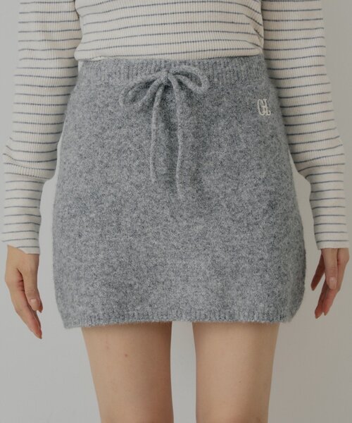 Chico(チコ)の「【セットアップ対応】ニットタイトミニスカート(スカート・レディース・ピンク/アイボリー/グレー・FREE)」の4枚目の写真