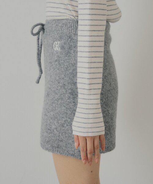 Chico(チコ)の「【セットアップ対応】ニットタイトミニスカート(スカート・レディース・ピンク/アイボリー/グレー・FREE)」の5枚目の写真