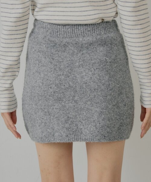 Chico(チコ)の「【セットアップ対応】ニットタイトミニスカート(スカート・レディース・ピンク/アイボリー/グレー・FREE)」の6枚目の写真