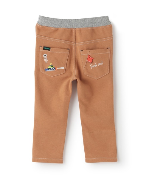 kladskap（クレードスコープ）の「【蓄光】深海魚裾折り返しロング丈ストレートパンツ（その他パンツ・キッズ・キャメル/ネイビー・130cm/120cm/110cm/100cm/90cm）」の3枚目の写真