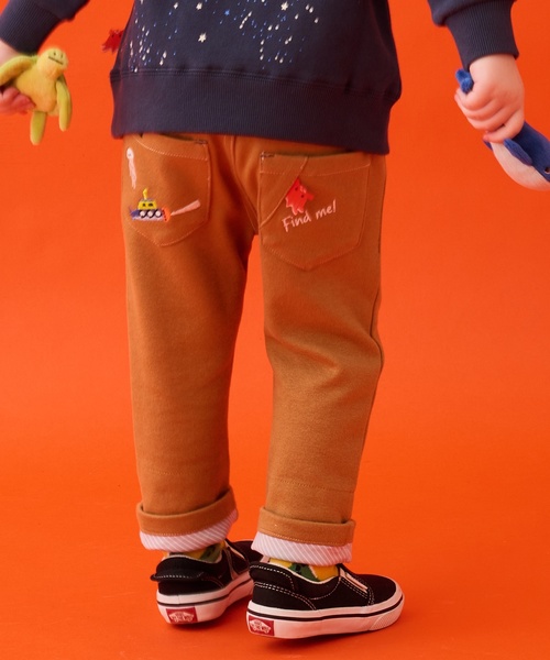 kladskap（クレードスコープ）の「【蓄光】深海魚裾折り返しロング丈ストレートパンツ（その他パンツ・キッズ・キャメル/ネイビー・130cm/120cm/110cm/100cm/90cm）」の22枚目の写真