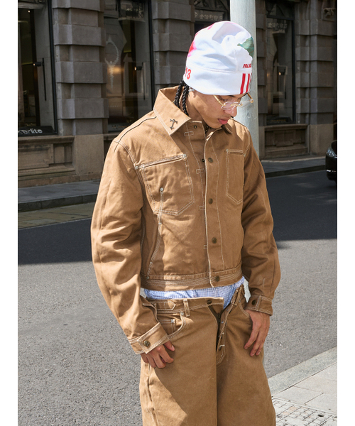 80s* クロップワークジャケット