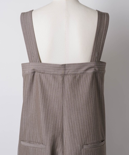 room153（ルームイチゴサン）の「ピンストライプオールインワン（つなぎ/オールインワン・レディース・グレイッシュベージュ・0/1）」の13枚目の写真