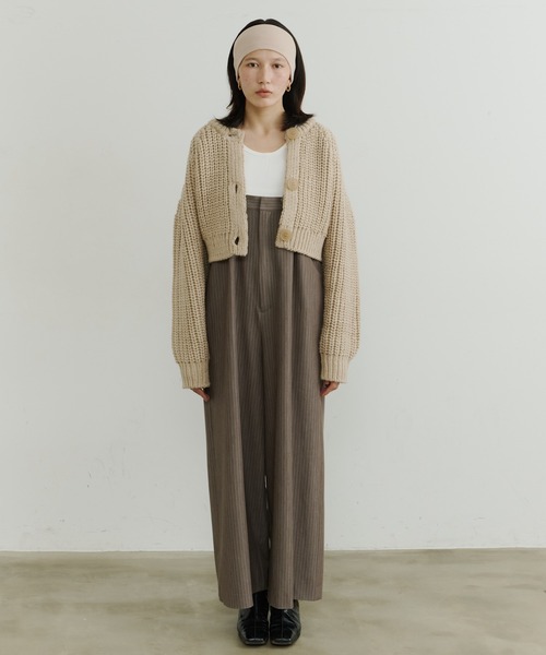 room153（ルームイチゴサン）の「ピンストライプオールインワン（つなぎ/オールインワン・レディース・グレイッシュベージュ・0/1）」の21枚目の写真