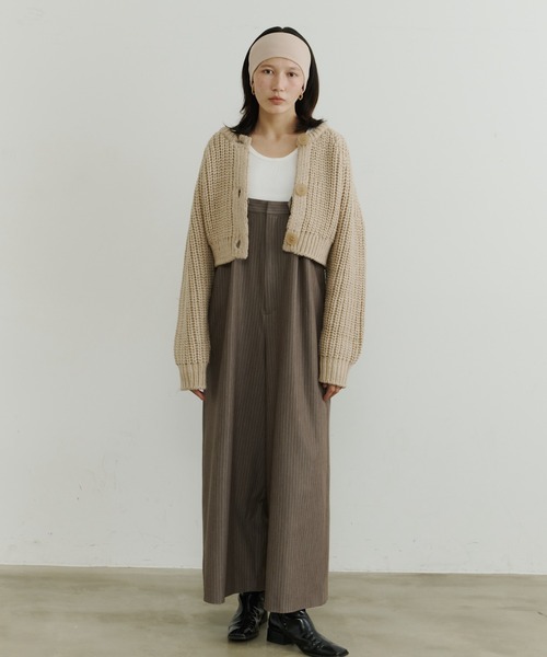 room153（ルームイチゴサン）の「ピンストライプオールインワン（つなぎ/オールインワン・レディース・グレイッシュベージュ・0/1）」の22枚目の写真