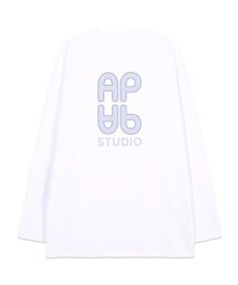 エイピーエイピー オーバーサイズ ロングスリーブTシャツ_ホワイト