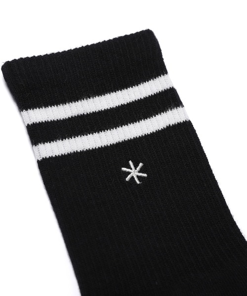 Snow Peak(スノーピーク)の「Snow Peak / Asterisk Crew Socks 24 アスタリスククルーソックス 海外限定(ソックス/靴下・レディース・ブラック・ONE SIZE)」の5枚目の写真