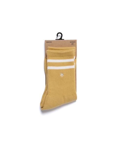 Snow Peak(スノーピーク)の「Snow Peak / Asterisk Crew Socks 24 アスタリスククルーソックス 海外限定(ソックス/靴下・レディース・ブラック・ONE SIZE)」の4枚目の写真