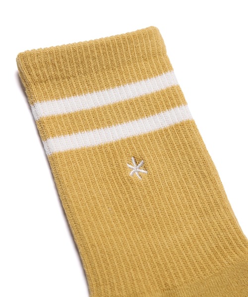 Snow Peak(スノーピーク)の「Snow Peak / Asterisk Crew Socks 24 アスタリスククルーソックス 海外限定(ソックス/靴下・レディース・ブラック・ONE SIZE)」の7枚目の写真