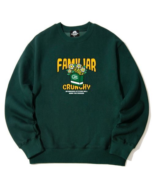 TRIPSHION(トリップション)の「ファミリアークランチグラフィック クルーネック - グリーン(スウェット・メンズ・その他・LARGE/MEDIUM/X-LARGE)」の1枚目の写真