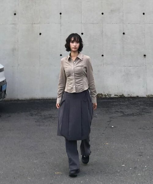 COSTUME O’CLOCK(コスチュームオクロック)の「セミブーツカットスラックスチャコール COWPT001CHARCOAL(スラックス・レディース・その他・SMALL/MEDIUM/LARGE)」の5枚目の写真