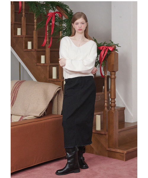 MICANE（ミケーネ）の「マフィンフリンジHラインスカート（スカート・レディース・ブラウン/ブラック・X-SMALL/SMALL/MEDIUM/LARGE/X-LARGE/XX-LARGE）」の5枚目の写真