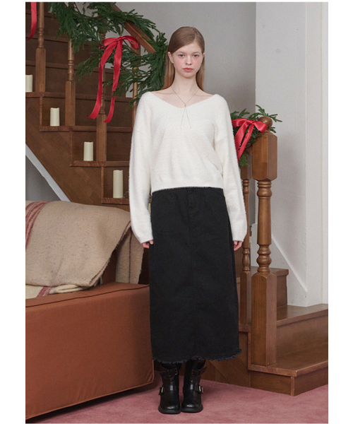 MICANE（ミケーネ）の「マフィンフリンジHラインスカート（スカート・レディース・ブラウン/ブラック・X-SMALL/SMALL/MEDIUM/LARGE/X-LARGE/XX-LARGE）」の6枚目の写真