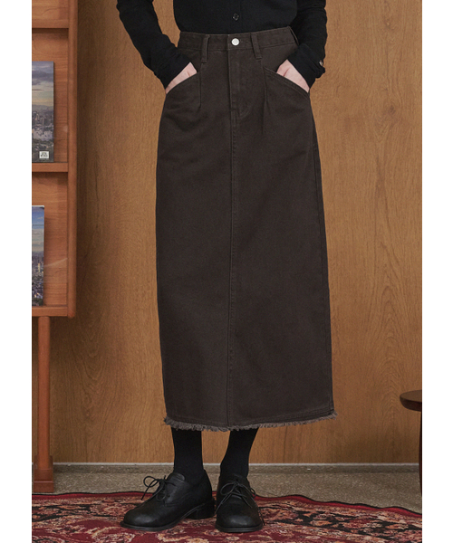 MICANE（ミケーネ）の「マフィンフリンジHラインスカート（スカート・レディース・ブラウン/ブラック・X-SMALL/SMALL/MEDIUM/LARGE/X-LARGE/XX-LARGE）」の9枚目の写真