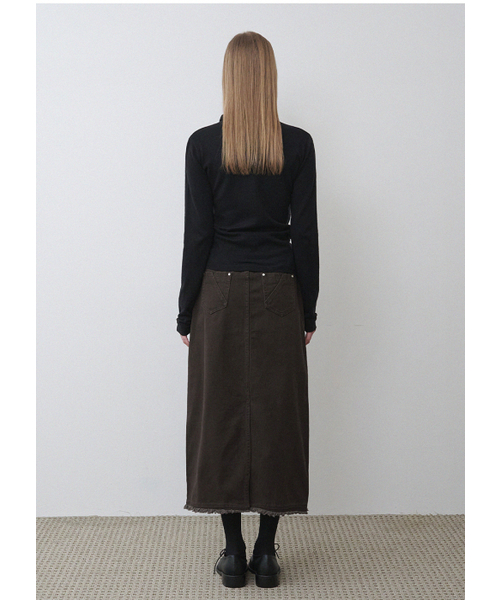 MICANE（ミケーネ）の「マフィンフリンジHラインスカート（スカート・レディース・ブラウン/ブラック・X-SMALL/SMALL/MEDIUM/LARGE/X-LARGE/XX-LARGE）」の13枚目の写真