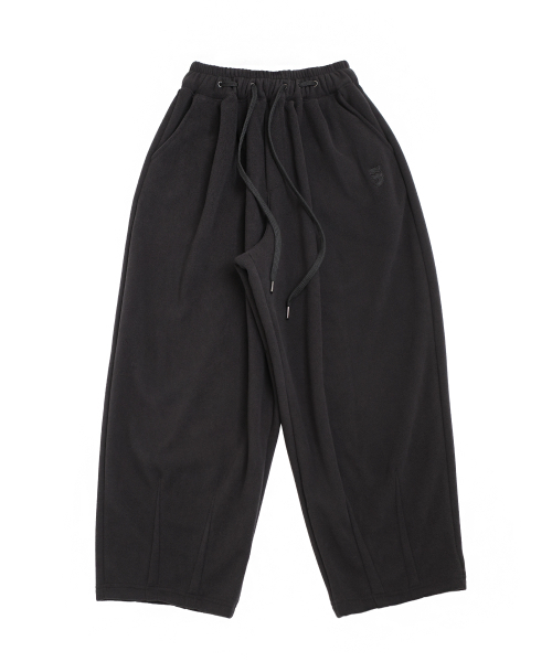 A NOTHING(アナッシング)の「2-LAYER MICRO FLEECE SWEAT PANTS (Black)(スウェットパンツ・レディース・その他・MEDIUM/LARGE)」の1枚目の写真