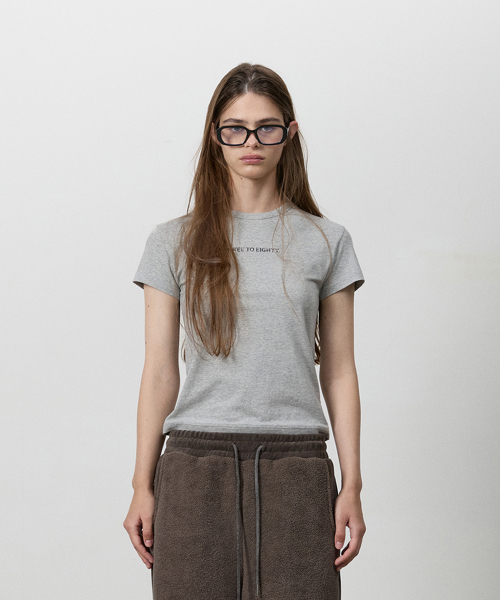 THREE TO EIGHTY(スリートゥエイティー)の「STANDARD CORSET GRAPHIC TEE GREY(Tシャツ/カットソー・レディース・その他・FREE)」の2枚目の写真