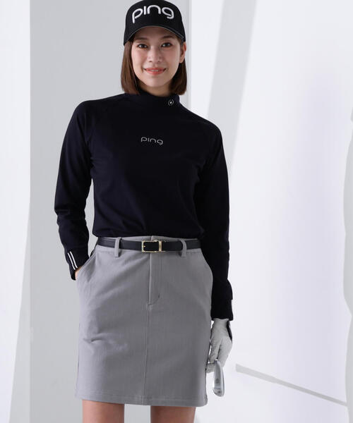 PING（ピン）の「【PING APPAREL】サーモソーラー バックカノコ長袖ハイネックカットソー ＜GOLD＞ (LADIES)（Tシャツ/カットソー・レディース・ブラック/グレー/ホワイト・L/LL/M/S）」の5枚目の写真