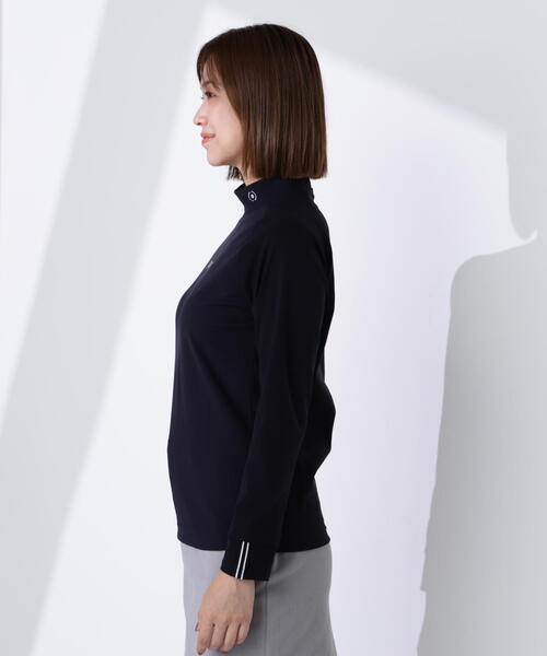 PING（ピン）の「【PING APPAREL】サーモソーラー バックカノコ長袖ハイネックカットソー ＜GOLD＞ (LADIES)（Tシャツ/カットソー・レディース・ブラック/グレー/ホワイト・L/LL/M/S）」の8枚目の写真