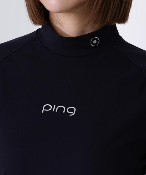 PING（ピン）の「【PING APPAREL】サーモソーラー バックカノコ長袖ハイネックカットソー ＜GOLD＞ (LADIES)（Tシャツ/カットソー・レディース・ブラック/グレー/ホワイト・L/LL/M/S）」の11枚目の写真