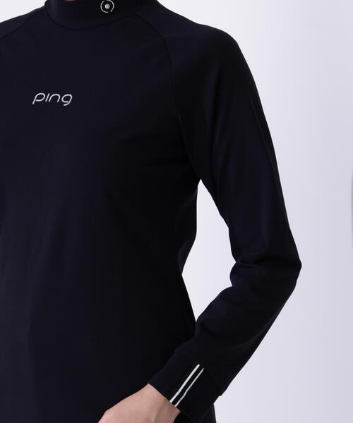 PING（ピン）の「【PING APPAREL】サーモソーラー バックカノコ長袖ハイネックカットソー ＜GOLD＞ (LADIES)（Tシャツ/カットソー・レディース・ブラック/グレー/ホワイト・L/LL/M/S）」の12枚目の写真