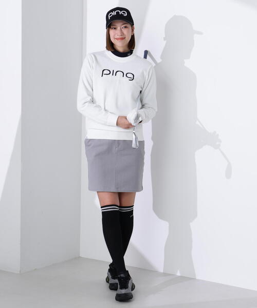 PING（ピン）の「【PING APPAREL】サーモソーラー バックカノコ長袖ハイネックカットソー ＜GOLD＞ (LADIES)（Tシャツ/カットソー・レディース・ブラック/グレー/ホワイト・L/LL/M/S）」の15枚目の写真