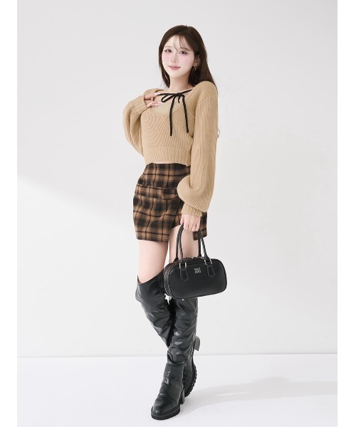 新品　Darich ダーリッチ　アシメレイヤードニットトップス アシメレイヤードニットトップス（ニット/セーター）｜Darich