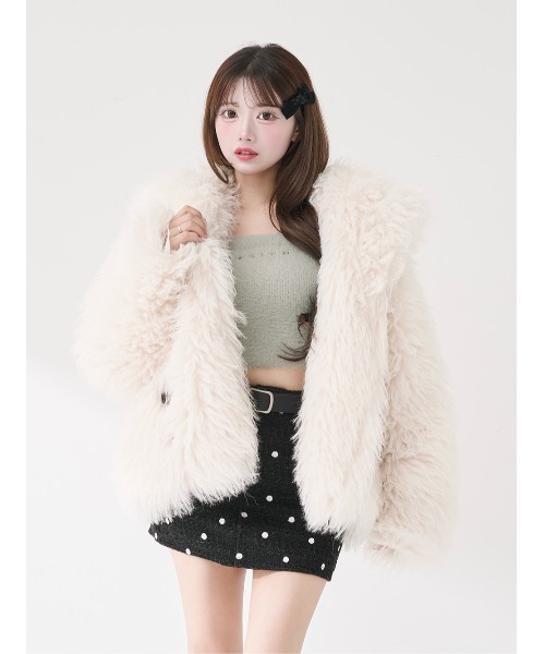 Darich（ダーリッチ）の「アシメレイヤードニットトップス（ニット/セーター・レディース・ベージュ/アイボリー/グレー・FREE）」の15枚目の写真