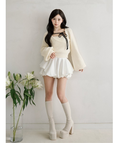 新品　Darich ダーリッチ　アシメレイヤードニットトップス アシメレイヤードニットトップス（ニット/セーター）｜Darich