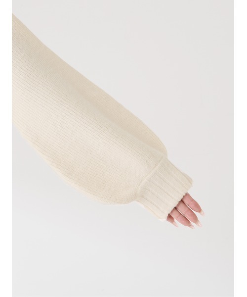 Darich（ダーリッチ）の「アシメレイヤードニットトップス（ニット/セーター・レディース・ベージュ/アイボリー/グレー・FREE）」の19枚目の写真