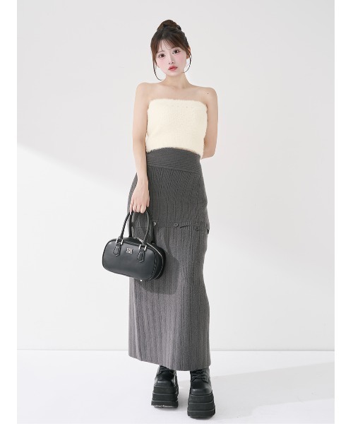 Darich（ダーリッチ）の「アシメレイヤードニットトップス（ニット/セーター・レディース・ベージュ/アイボリー/グレー・FREE）」の22枚目の写真