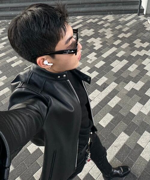 CUSTOMADE(カスタムエイド)の「スペンサー 牛革 スクエアトゥ ジッパーブーツ 4cm (CR0034BK)(ブーツ・メンズ・ブラック・25cm/26cm/27cm/28cm)」の15枚目の写真