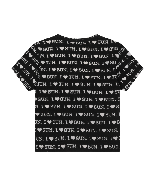 SUNDAY FRUIT MARKET(サンデーフルーツマーケット)の「W) I LOVE SUN TEE BLACK(Tシャツ/カットソー・レディース・その他・SMALL/MEDIUM)」の2枚目の写真