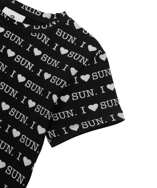 SUNDAY FRUIT MARKET(サンデーフルーツマーケット)の「W) I LOVE SUN TEE BLACK(Tシャツ/カットソー・レディース・その他・SMALL/MEDIUM)」の4枚目の写真