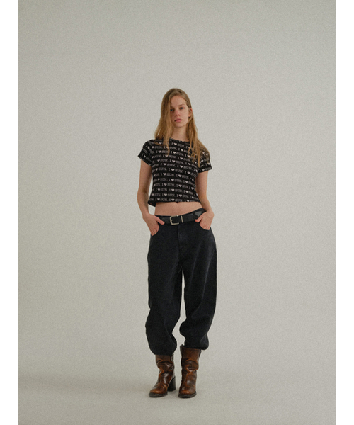 SUNDAY FRUIT MARKET(サンデーフルーツマーケット)の「W) I LOVE SUN TEE BLACK(Tシャツ/カットソー・レディース・その他・SMALL/MEDIUM)」の8枚目の写真