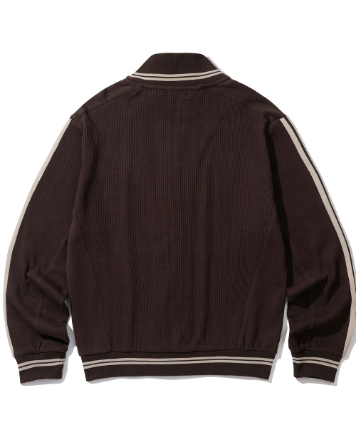 SECONDMONO（セカンドモノローグ）の「エアフロー ワッフルトラックジャケット [ブラウン]_SEJK022BROWN（ナイロンジャケット・メンズ・その他・SMALL/MEDIUM/LARGE/X-SMALL）」の2枚目の写真